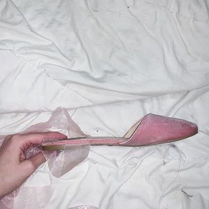 Pink ballet flats